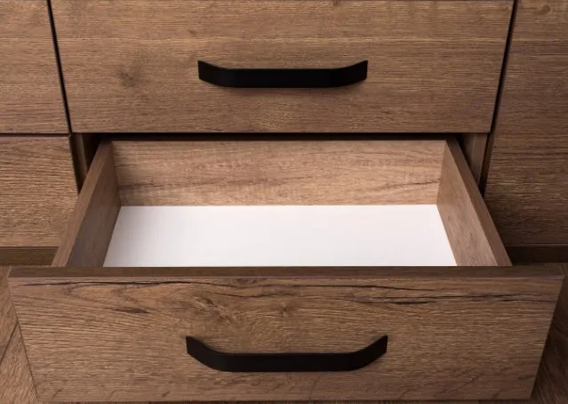 Módulo de cocina de madera ligera con cajones para camperización fabricado en Burgos