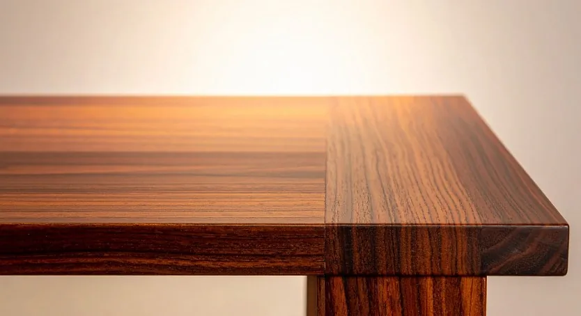 Mesa de madera maciza fabricada a medida para un local de hostelería en Burgos
